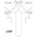 Body-Solid Pro ClubLine Leverage Bench Press - LVBP Schematics