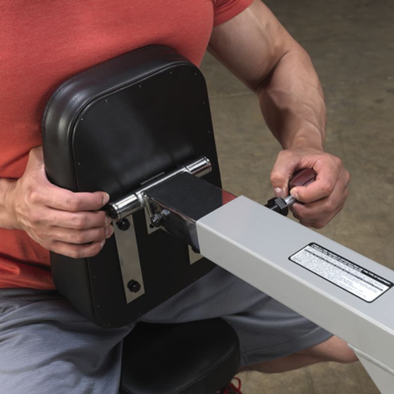 Body-Solid Pro ClubLine Leverage Seated Row - LVSR Adjustable Seat Pad with Gas Assist