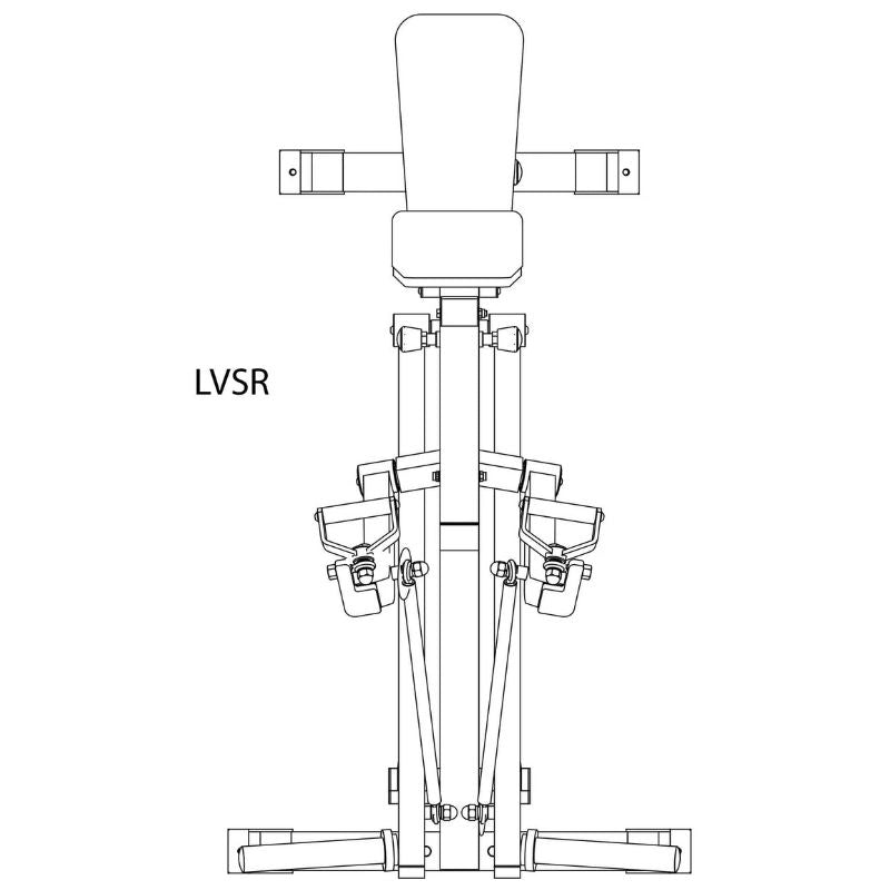 Body-Solid Pro ClubLine Leverage Seated Row - LVSR Schematics
