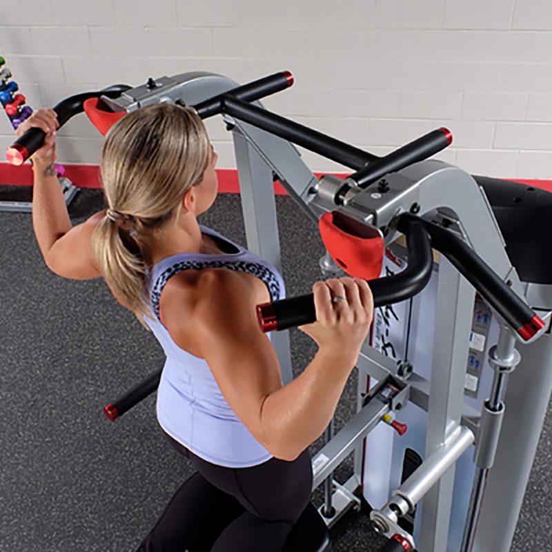 Body-Solid Pro ClubLine Series II Assisted Chin and Dip Machine - S2ACD - Silver gallery 4
