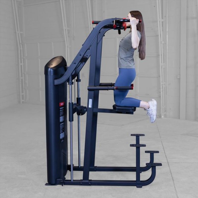Body-Solid Pro ClubLine Series II Assisted Chin and Dip Machine - S2ACD 2 Legs Neutral Grip Pull ups