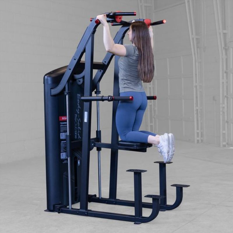 Body-Solid Pro ClubLine Series II Assisted Chin and Dip Machine - S2ACD Assisted Wide Pull ups (2)