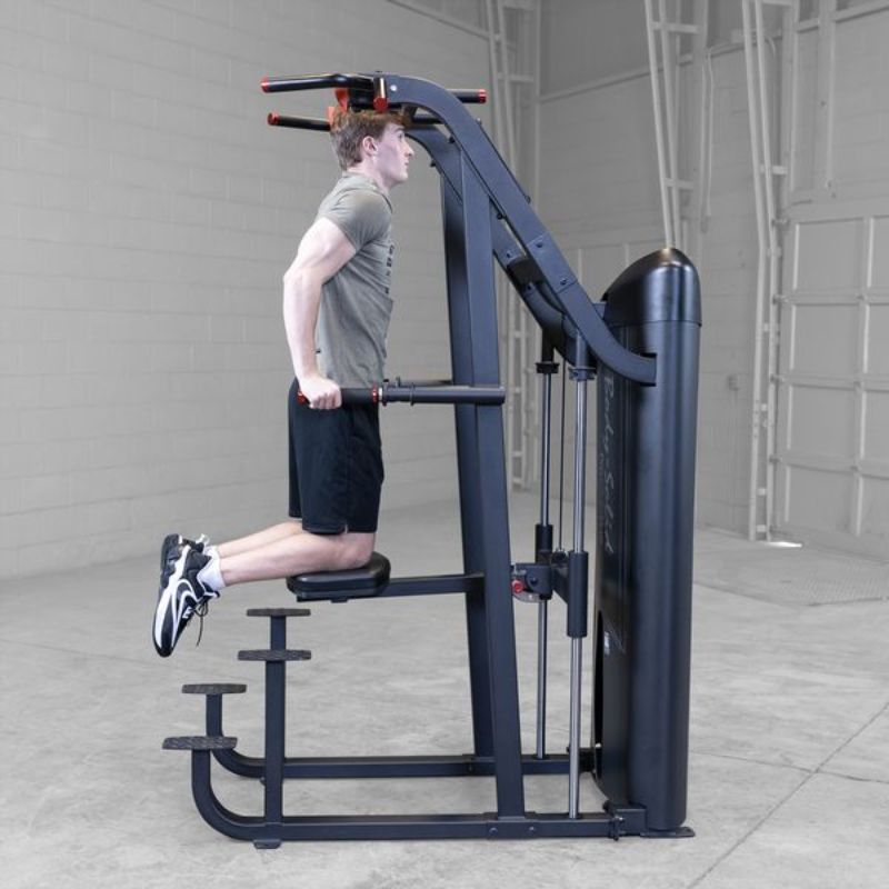Body-Solid Pro ClubLine Series II Assisted Chin and Dip Machine - S2ACD Right Side View Assisted Dip