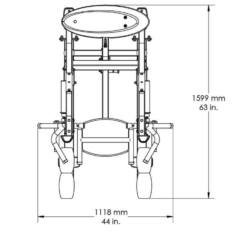 Body-Solid Pro ClubLine Series II Assisted Chin and Dip Machine - S2ACD Schematics