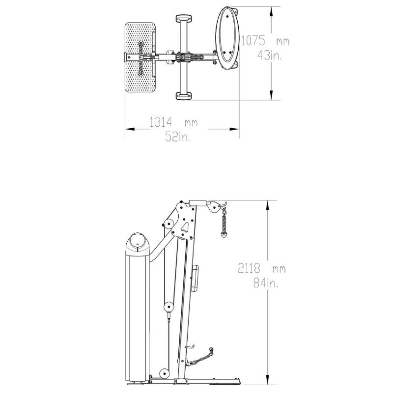 Body-Solid Pro ClubLine Series II Bicep & Tricep - S2BTP Schematics