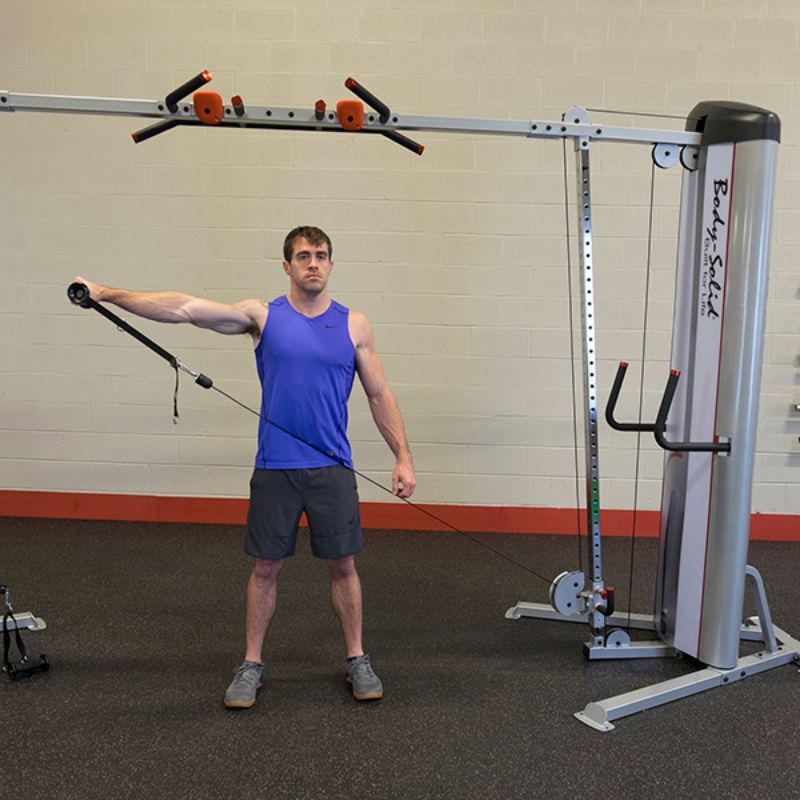 Body-Solid Pro ClubLine Series II Cable Crossover - S2CCO Single Arm Cable Lateral Raise