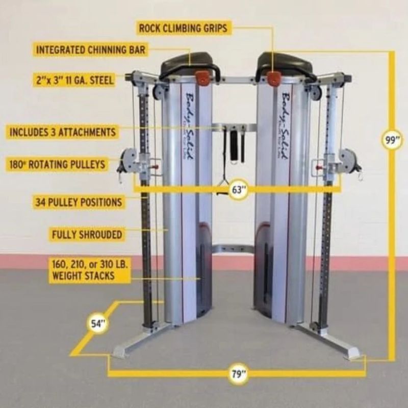 Body-Solid Pro ClubLine Series II Functional Trainer - S2FT Features