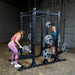 Body-Solid Pro Clubline Double Half Rack - SPR500DBL Main Display Barbell Row and Deadlift Workout