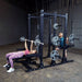 Body-Solid Pro Clubline Double Half Rack - SPR500DBL Main Display Bench Press and Squat Workout Side View