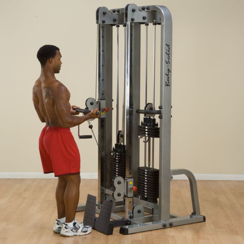 Body-Solid Pro Clubline Dual Cable Column - SDC2000G Cable Curl