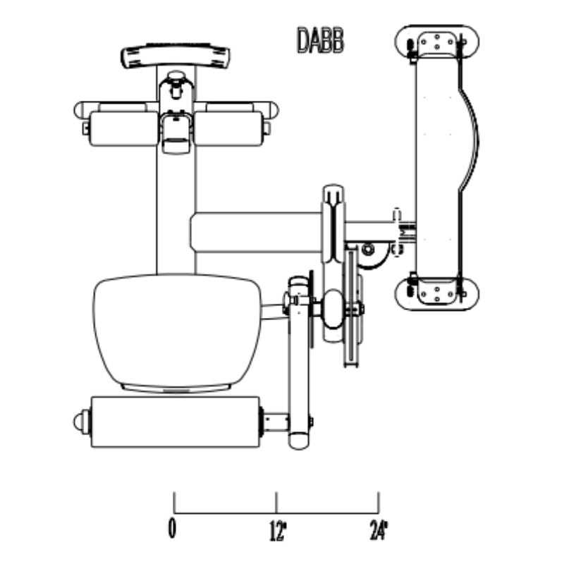 Body-Solid Pro Dual Ab and Back Machine - DABBSF Main