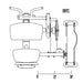 Body-Solid Pro Dual Bicep & Tricep Machine - DBTC-SF Schematics