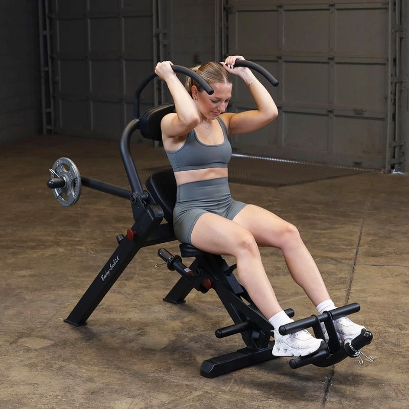 Body-Solid Semi-Recumbent AB Bench GAB300B Workout 4