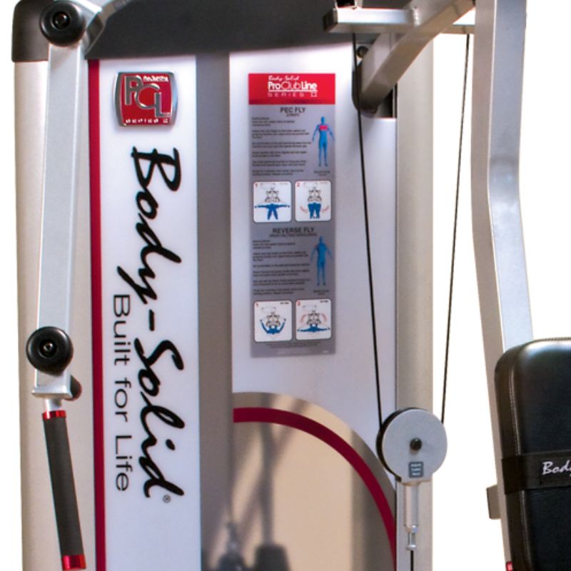 Body-Solid Series II Pec Fly & Rear Delt Instructional Placard included