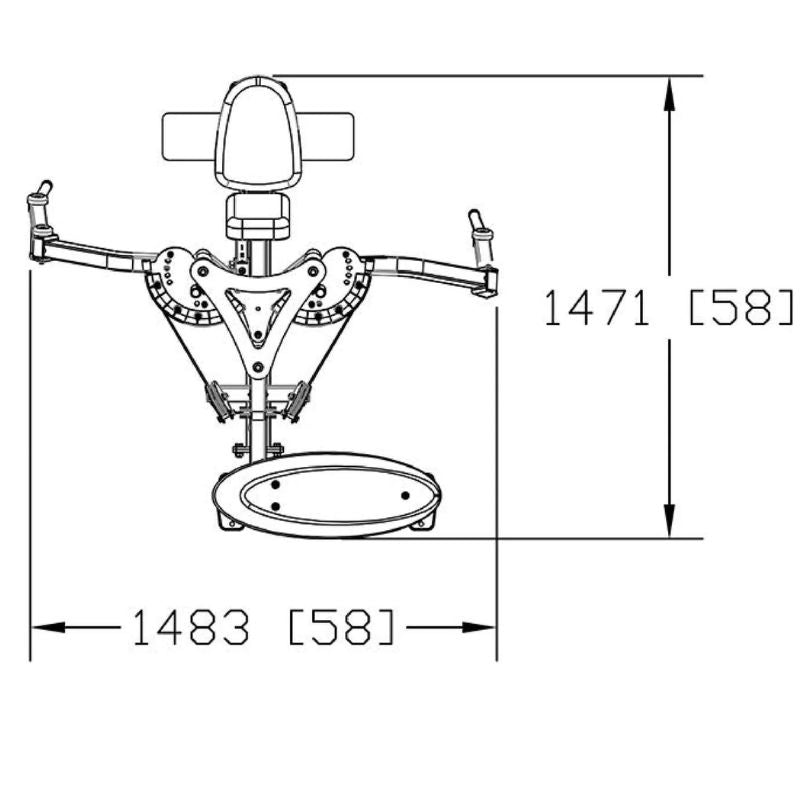 Body-Solid Series II Pec Fly & Rear Delt Schematics