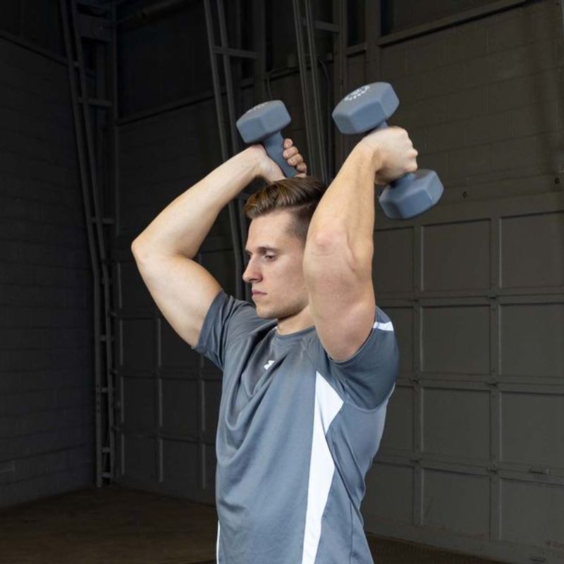 Body-Solid Tools Neoprene Dumbbells Sample Workout 1