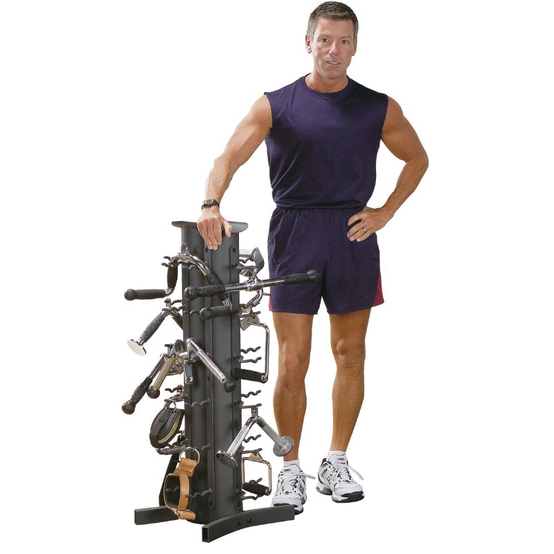 Body-Solid Vertical Accessory Rack Package - VDRA30-PACK With Model