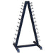 Body-Solid Vinyl_Neoprene Dumbbell Rack - GDR24B Empty Dumbbell Rack