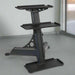 Body-Solid 3-Tier Kettlebell Rack - GDKR50B Empty Kettlebell Rack inside Gym 