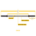 Body-Solid 5' Olympic Bar Black Dimensions