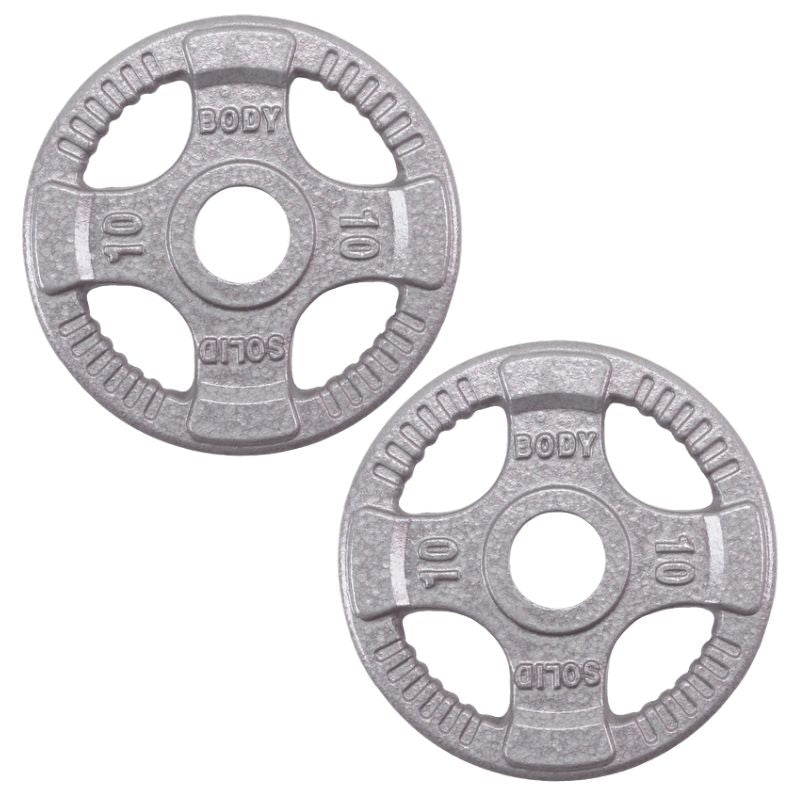 Body-Solid Cast Iron Grip Olympic Plates 10 lb Cast Iron olympic pLate pair