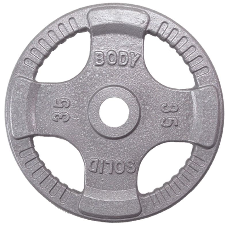 Body-Solid Cast Iron Grip Olympic Plates 35 lb Cast Iron Olympic Plate