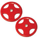 Body-Solid Color Rubber Grip Olympic Plates 45 lb Rubber Grip Plate Pair