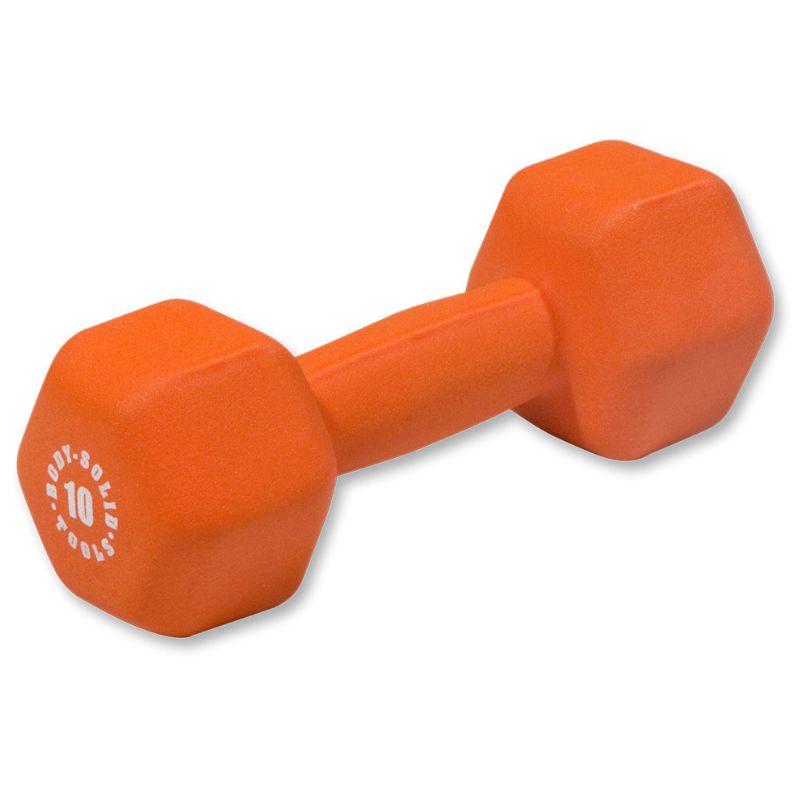 Body-Solid Commercial Neoprene Dumbbell Package 10 lb Neoprene Dumbbell