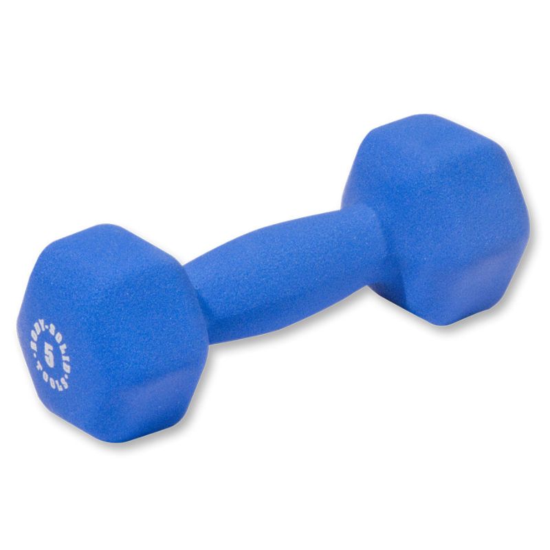 Body-Solid Commercial Neoprene Dumbbell Package 5 lb Neoprene Dumbbell