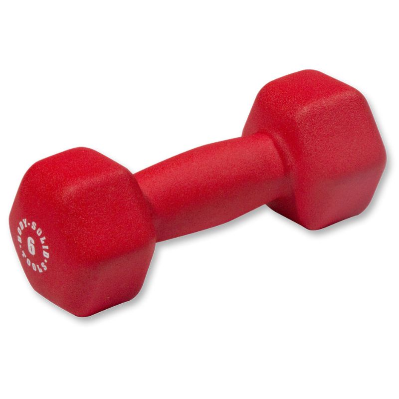 Body-Solid Commercial Neoprene Dumbbell Package 6 lb Neoprene Dumbbell