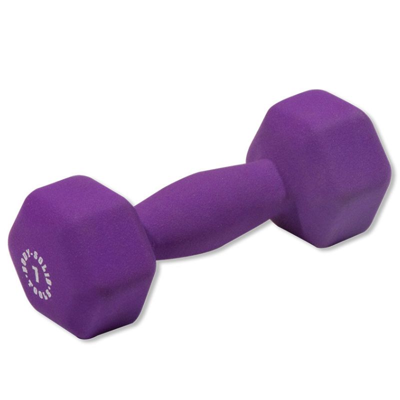 Body-Solid Commercial Neoprene Dumbbell Package 7 lb Neoprene Dumbbell