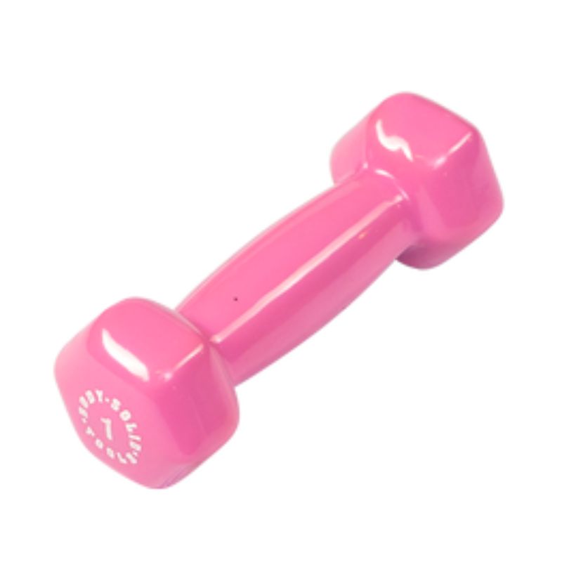 Body-Solid Commercial Vinyl Dumbbell Package 1 lb Vinyl Dumbbell