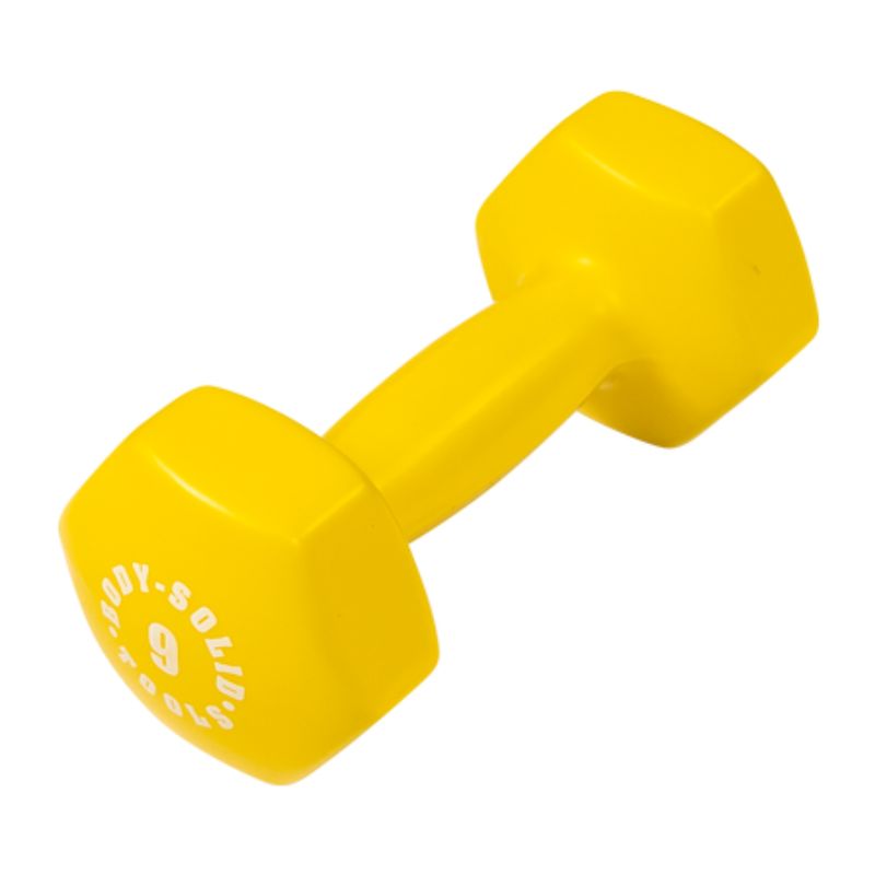 Body-Solid Commercial Vinyl Dumbbell Package 9 lb Vinyl Dumbbell