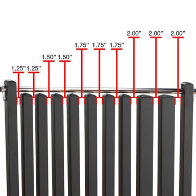Body-Solid Commercial Vinyl/Neoprene Dumbbell Rack - GDR500 Rack Dimensions