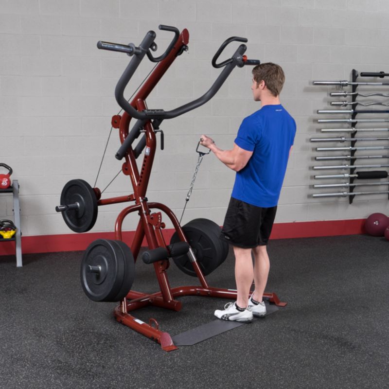 Body-Solid Corner Leverage Gym - GLGS100 Low Pulley Station