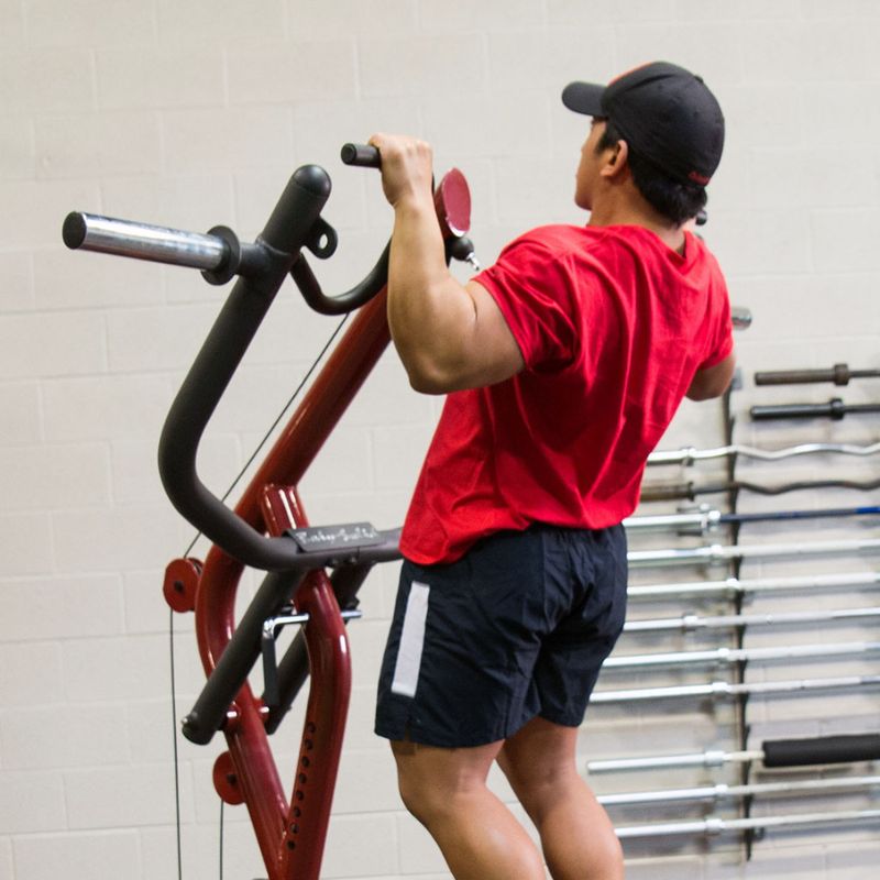 Body-Solid Corner Leverage Gym Package with Bench - GLGS100PB4 Pull ups