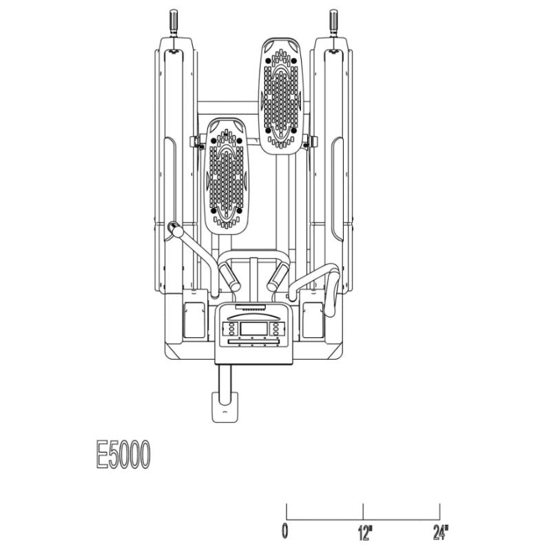 Body-Solid Endurance E5000 Premium Elliptical Trainer Schematics