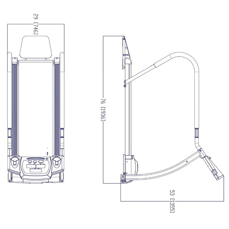 Body-Solid Endurance Walking Treadmill - T50 Schematics