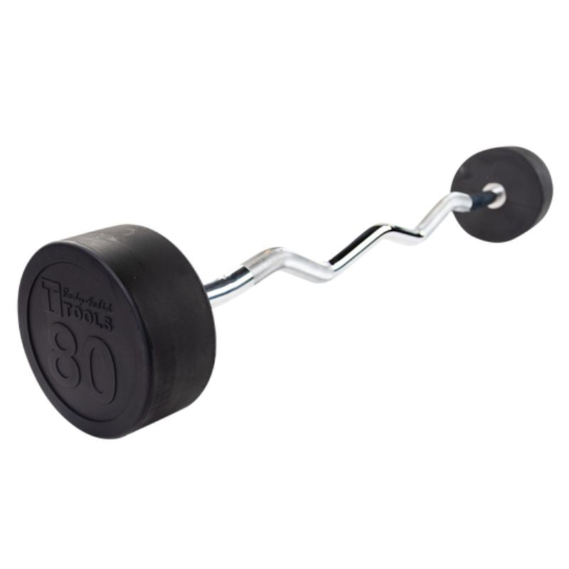Body-Solid Fixed Weight EZ Curl Barbells - SBZ 80 lb ez curl barbell