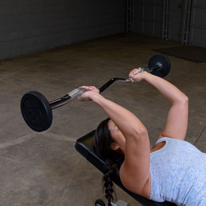 Body-Solid Fixed Weight EZ Curl Barbells - SBZ Gallery 1