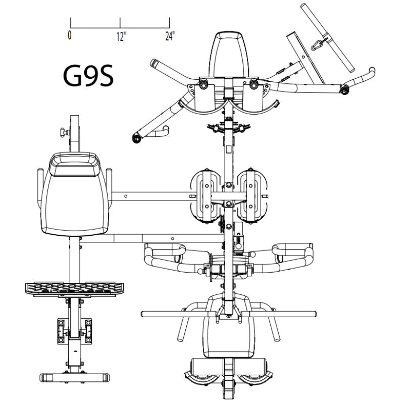 Body-Solid G9S Two-Stack Gym Schematics