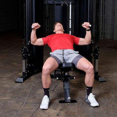 Body-Solid GFT100 Commercial Functional Trainer Cable Press with Bench