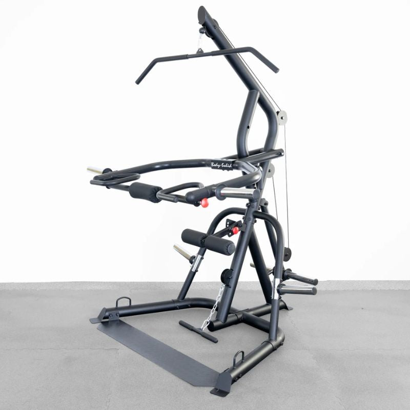 Body-Solid GLGS100B Corner Leverage Gym Angled View