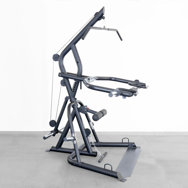 Body-Solid GLGS100B Corner Leverage Gym Side View