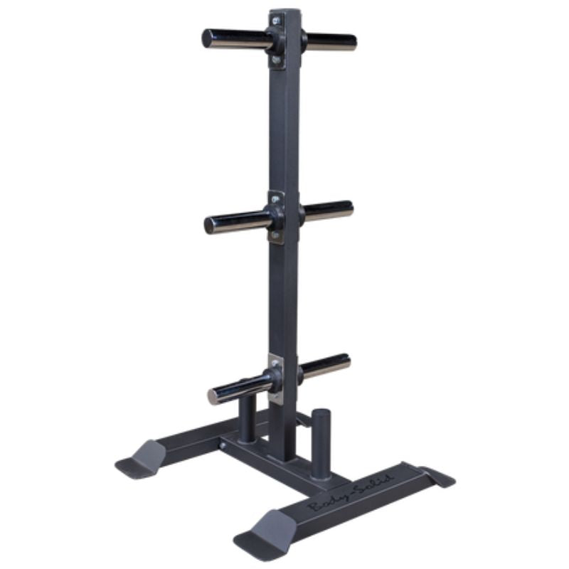 Body-Solid Heavy Duty Vertical Weight Tree Rack With Olympic Bar Holders - 1000 Lb Capacity
