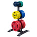 Body-Solid GWT56 Vertical Weight Tree with Body-Solid Color Rubber Grip Olympic Sets