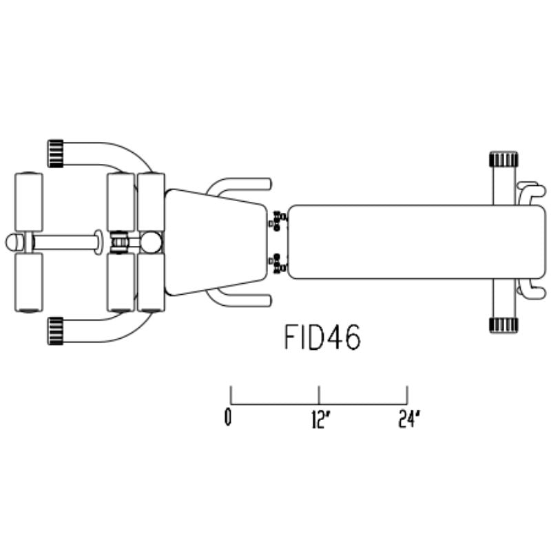 Body-Solid Olympic Leverage Bench with Leg Developer - FID46 Schematics