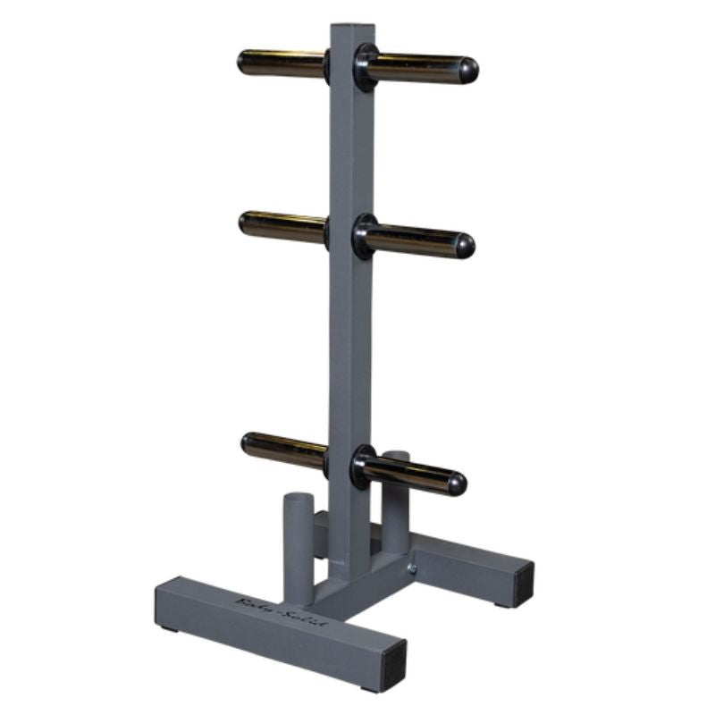 Body-Solid Olympic Plate Tree & Bar Holder - WT46 Empty Weight Plate Tree Side View