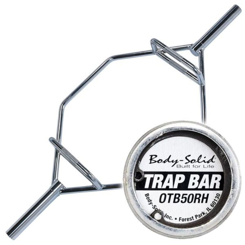 Body-Solid Olympic Trap Bar (Raised Handles) OTB50RH with Endcap Details