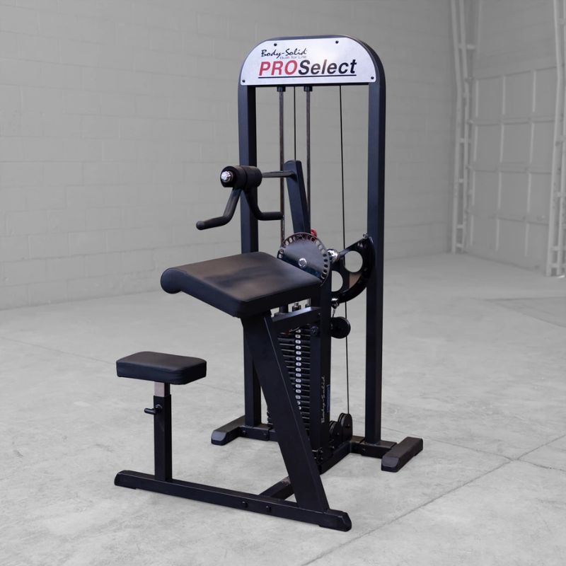 Body-Solid PRO-Select Biceps & Triceps Machine GCBT-STK Side View